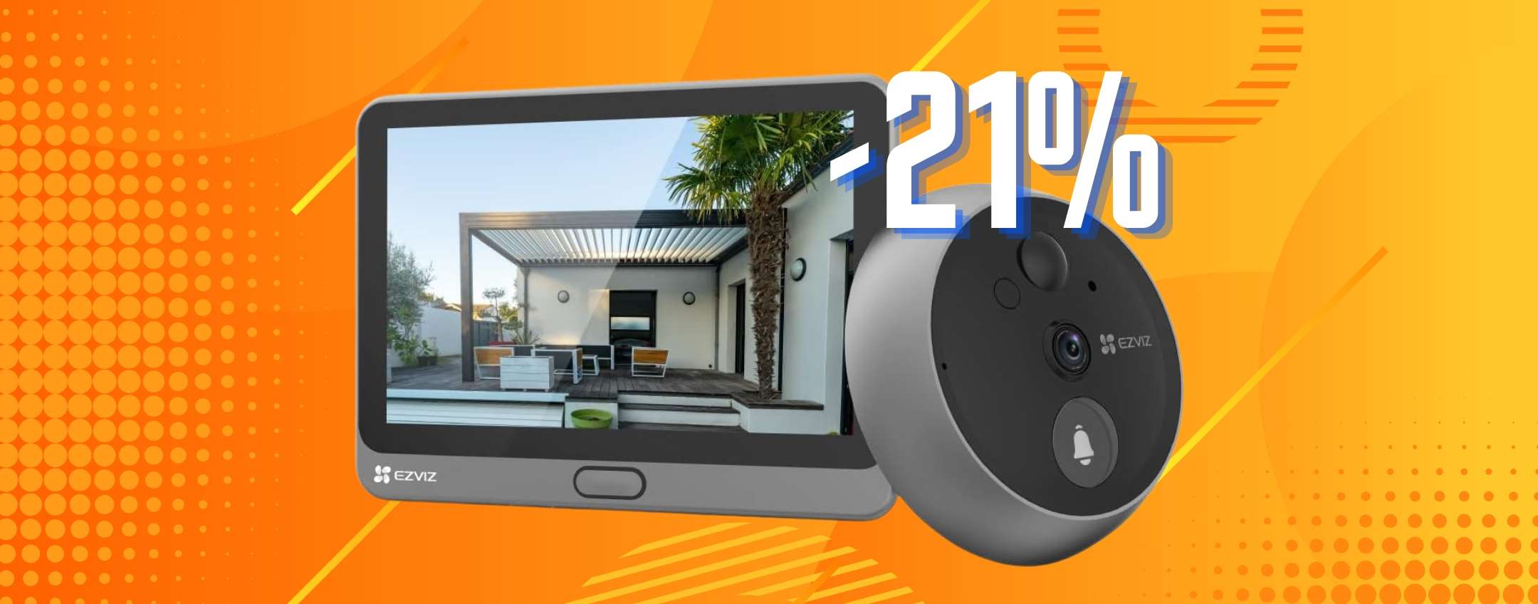 Kit EZVIZ CP4 Spioncino Digitale + CP1 Telecamera Interna 4MP Wi-Fi | Videosorveglianza E Videochiamate