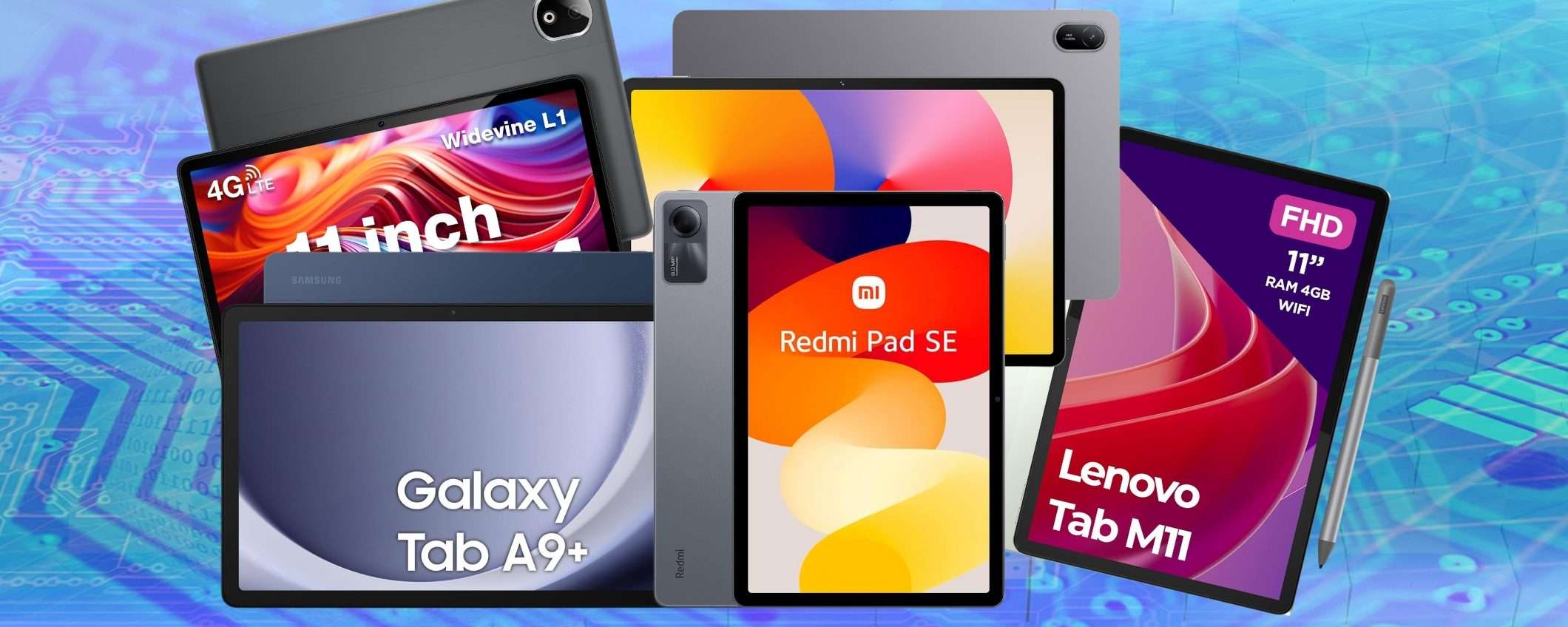 Tablet sotto i 200€ per il regalo perfetto senza svenarsi: i migliori 5 di oggi Tablet sotto i 200€ per il regalo perfetto senza svenarsi: i migliori 5 di oggi