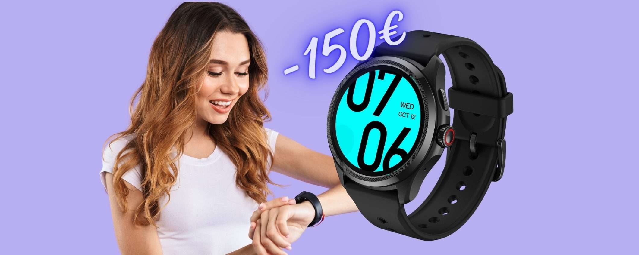 Ticwatch Pro 5 con Snapdragon W5+: applica il coupon e risparmi 150€ Ticwatch Pro 5 con Snapdragon W5+: applica il coupon e risparmi 150€