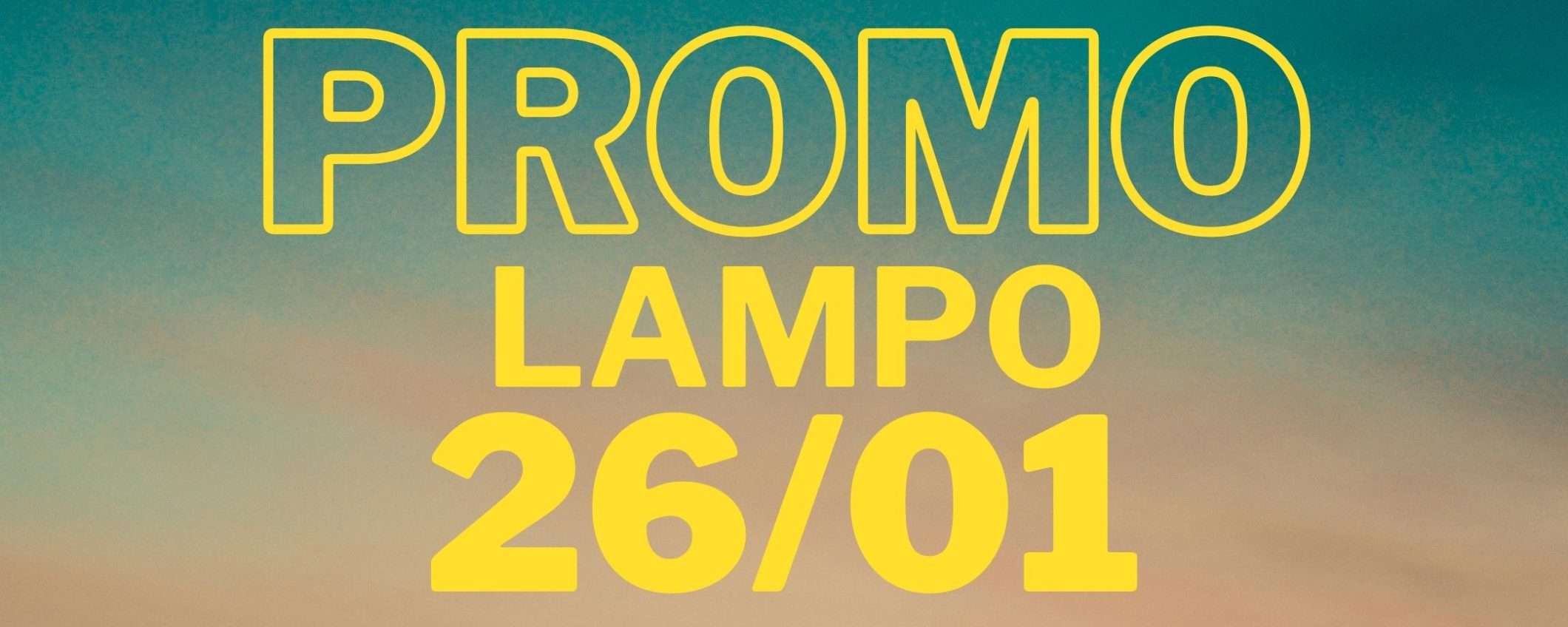 Amazon promo lampo SUPER WOW per il 26 gennaio: tutto a meno di 20€ Amazon promo lampo SUPER WOW per il 26 gennaio: tutto a meno di 20€