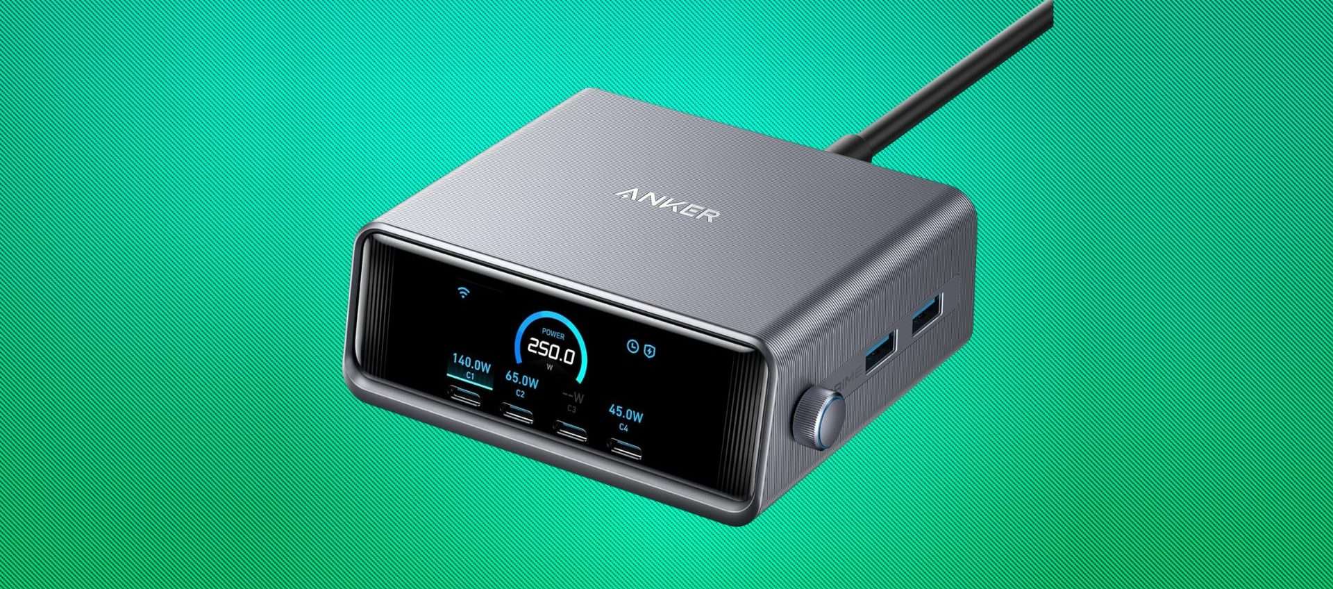 Anker Prime 250W: la Rolls-Royce dei caricatori USB-C in super offerta Anker Prime 250W: la Rolls-Royce dei caricatori USB-C in super offerta