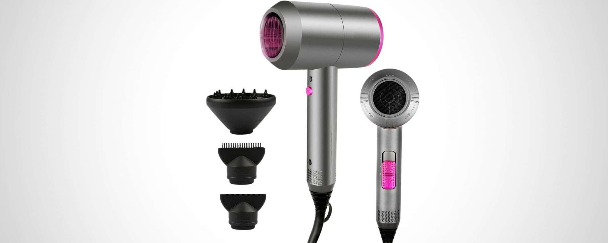 Asciugacapelli POTENTE e super accessoriato in MEGA SCONTO (-72%) Asciugacapelli POTENTE e super accessoriato in MEGA SCONTO (-72%)