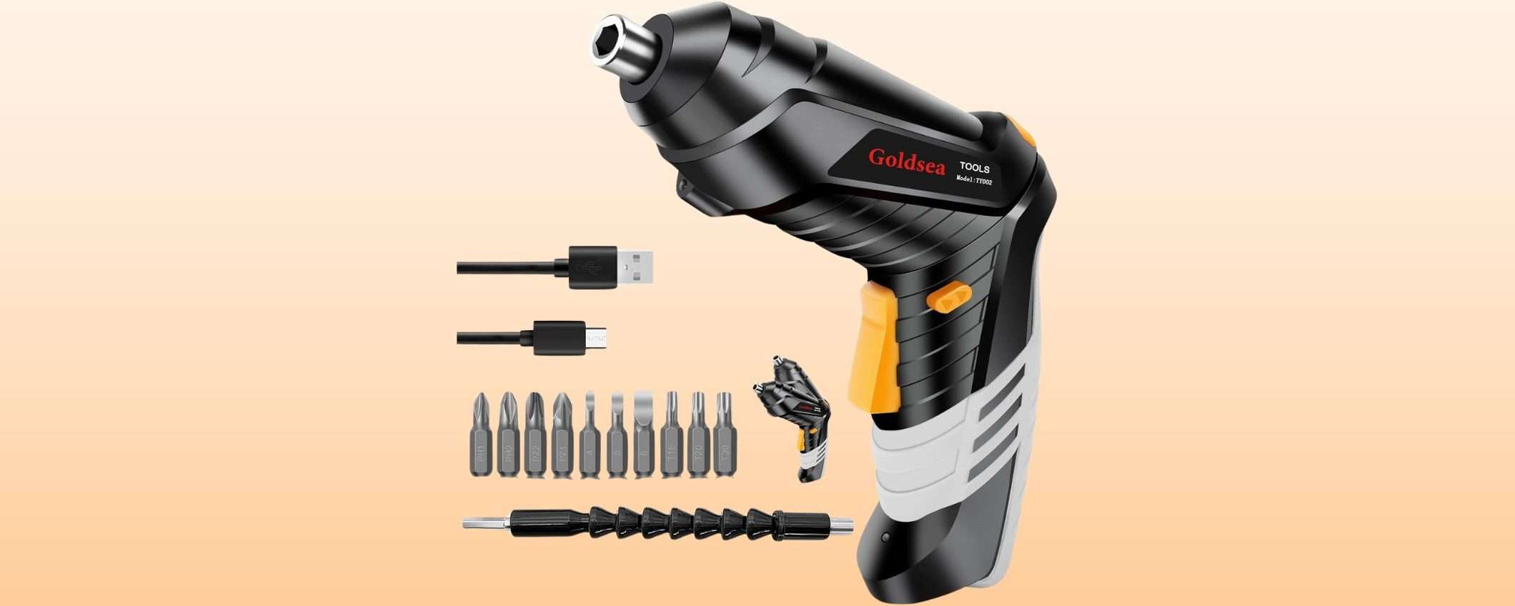 Avvitatore elettrico con accessori a 16,23 euro col DOPPIO SCONTO Amazon Avvitatore elettrico con accessori a 16,23 euro col DOPPIO SCONTO Amazon