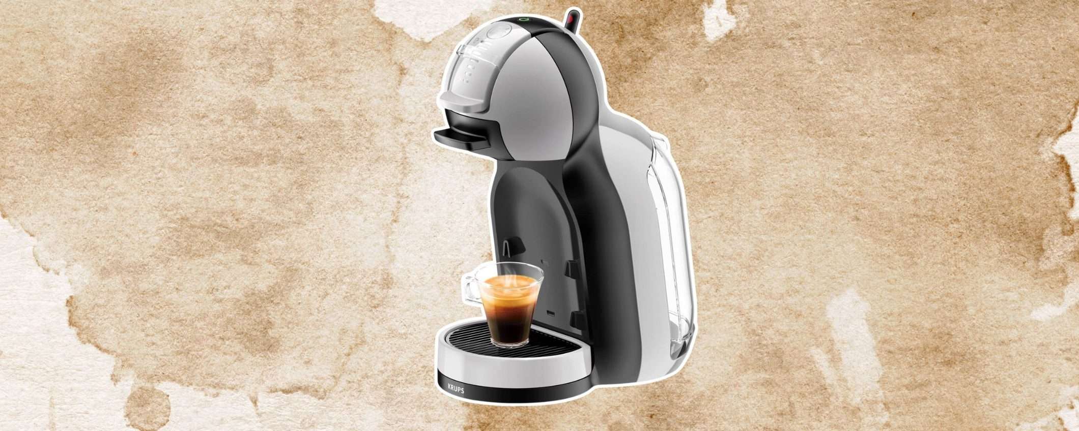 Caffè e non solo con la Dolce Gusto Krups Mini Me: maxi sconto Amazon (-42%) Caffè e non solo con la Dolce Gusto Krups Mini Me: maxi sconto Amazon (-42%)