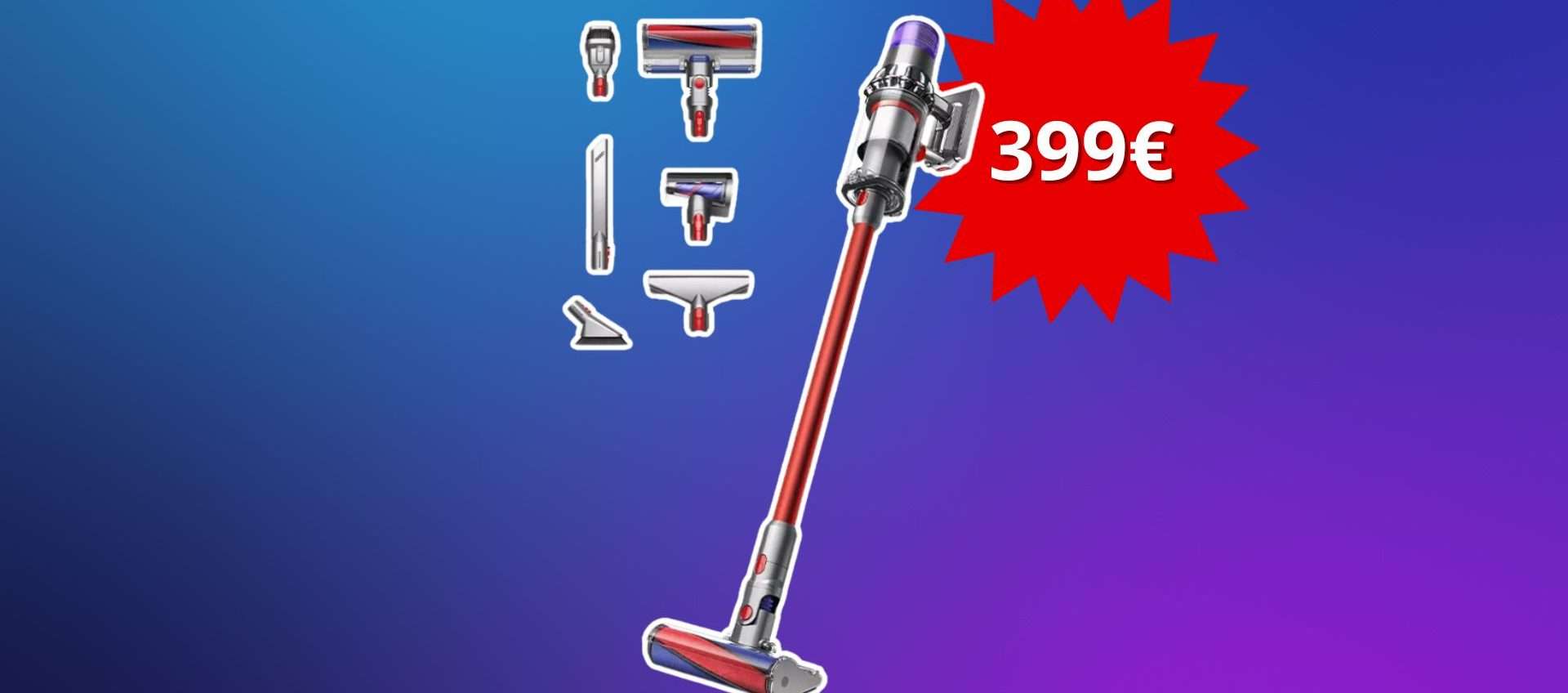 Aspirapolvere senza filo Dyson V11 Fluffy: oggi a meno di 400€ con il 33% di sconto Aspirapolvere senza filo Dyson V11 Fluffy: oggi a meno di 400€ con il 33% di sconto