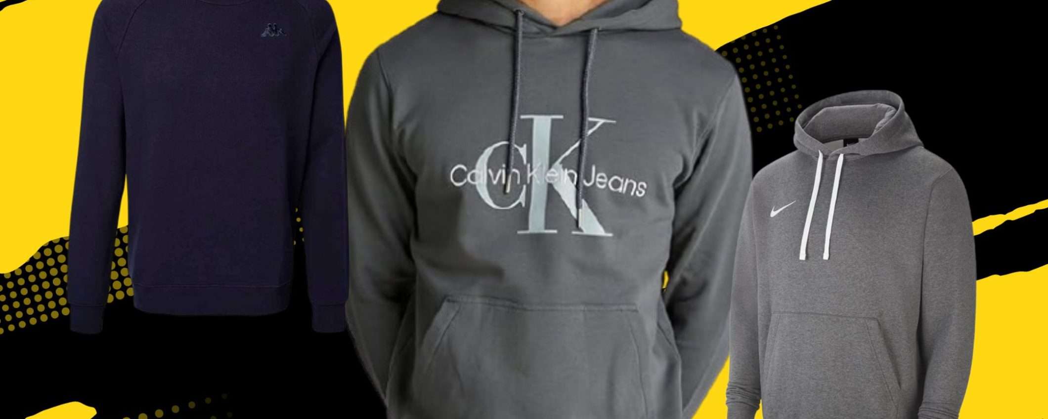 Felpe da 23€ su Amazon: super marche (Kappa, Adidas, Nike, Armani e altri) Felpe da 23€ su Amazon: super marche (Kappa, Adidas, Nike, Armani e altri)