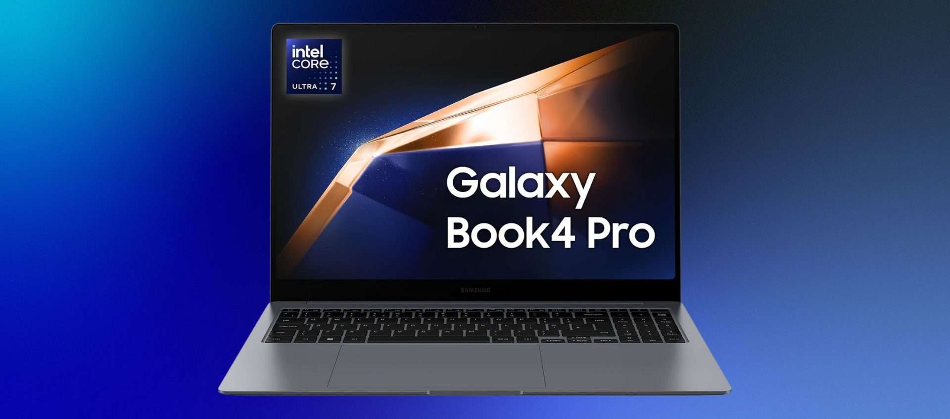Samsung Galaxy Book4 Pro: Intel Core Ultra 7, 16GB RAM e Dynamic Island con 28% di sconto Samsung Galaxy Book4 Pro: Intel Core Ultra 7, 16GB RAM e Dynamic Island con 28% di sconto