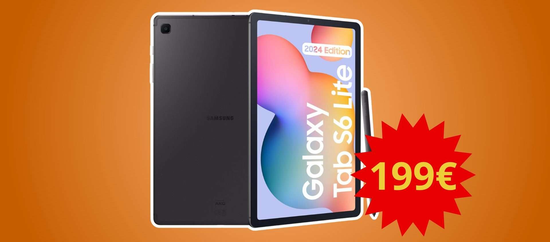 Samsung Galaxy Tab S6 Lite, che best buy! Il prezzo crolla sotto i 200€ Samsung Galaxy Tab S6 Lite, che best buy! Il prezzo crolla sotto i 200€