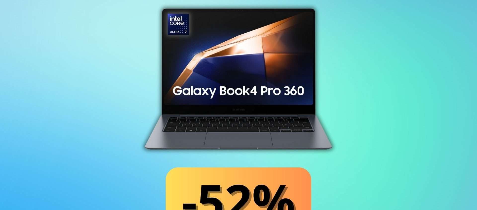 Samsung Galaxy Book4 Pro 360, prezzo in frantumi: oggi risparmi il 52% (anche a rate) Samsung Galaxy Book4 Pro 360, prezzo in frantumi: oggi risparmi il 52% (anche a rate)
