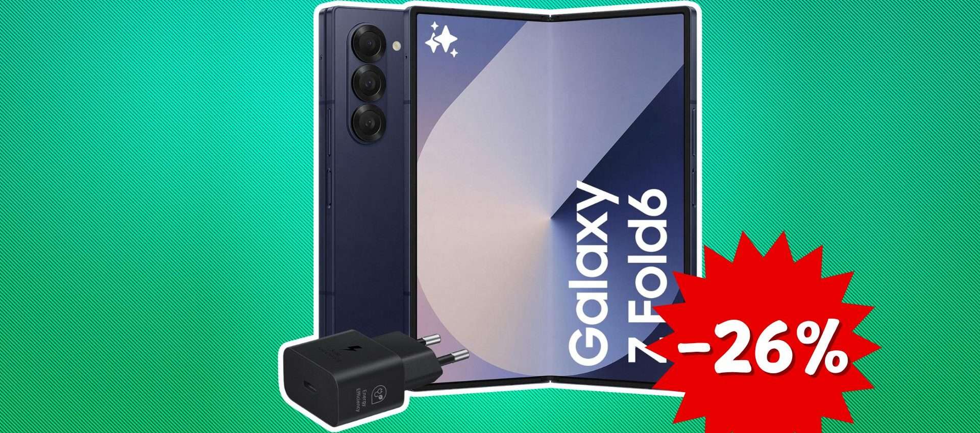 Il Samsung Galaxy Z Fold6 è in super offerta su Amazon: finalmente un prezzo imperdibile Il Samsung Galaxy Z Fold6 è in super offerta su Amazon: finalmente un prezzo imperdibile
