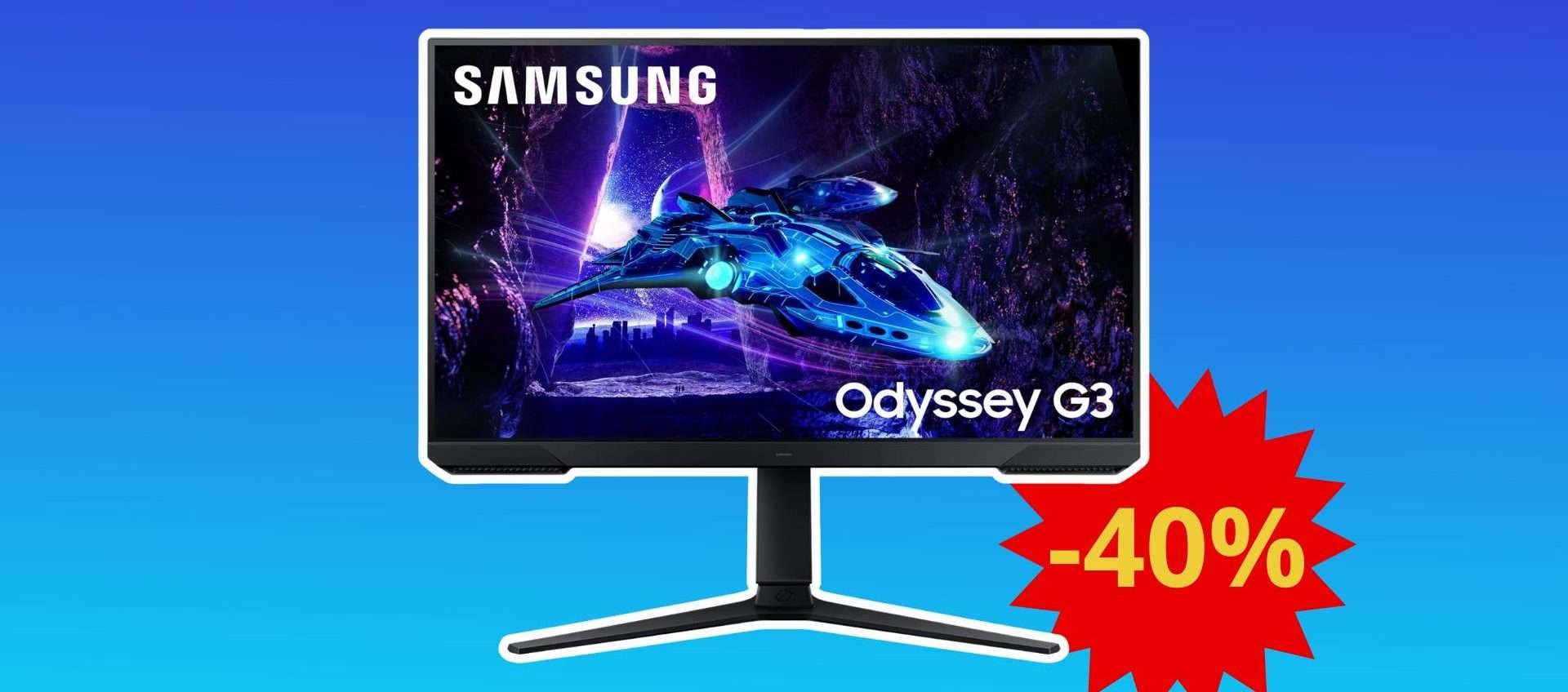 Samsung Monitor Gaming Odyssey G3: prestazioni top con 40% di sconto Samsung Monitor Gaming Odyssey G3: prestazioni top con 40% di sconto