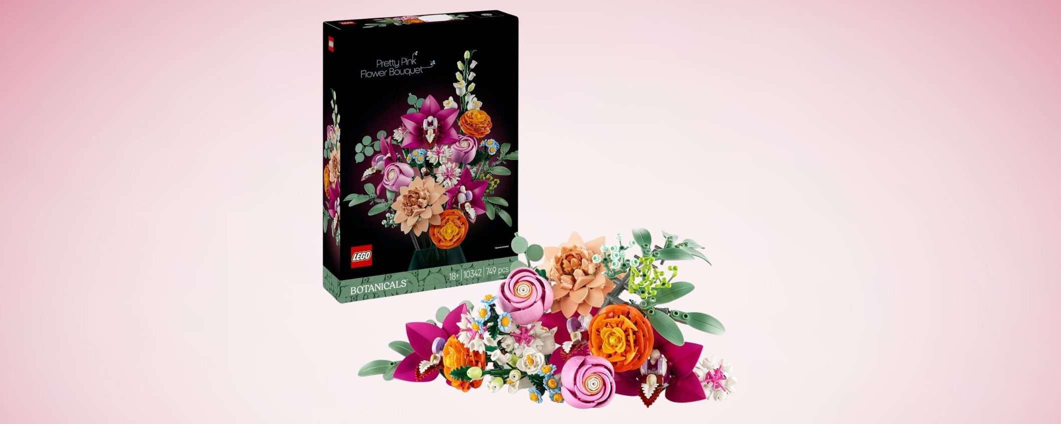 Il set LEGO Bouquet di Fiori Rosa, già vendutissimo, è in offerta su Amazon (-17%) Il set LEGO Bouquet di Fiori Rosa, già vendutissimo, è in offerta su Amazon (-17%)