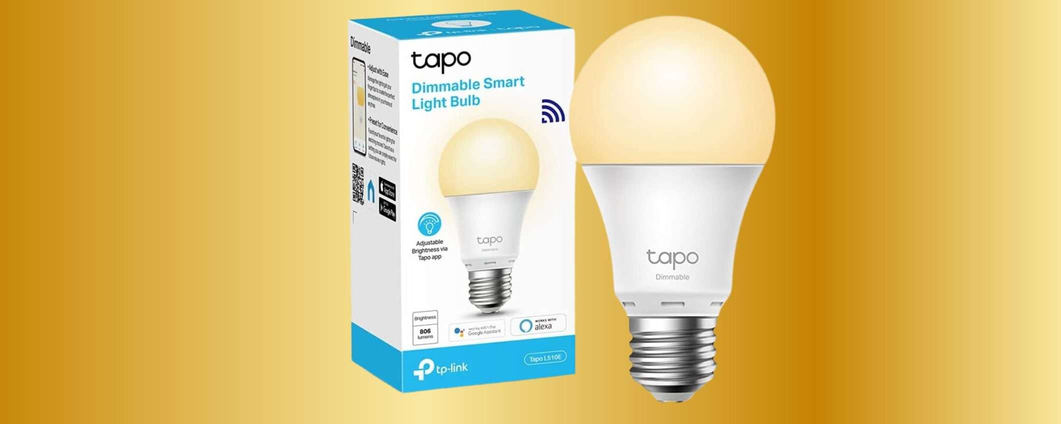 Lampadina WiFi E27 TP-Link a 7,99 euro: occasione Amazon (-40%) Lampadina WiFi E27 TP-Link a 7,99 euro: occasione Amazon (-40%)