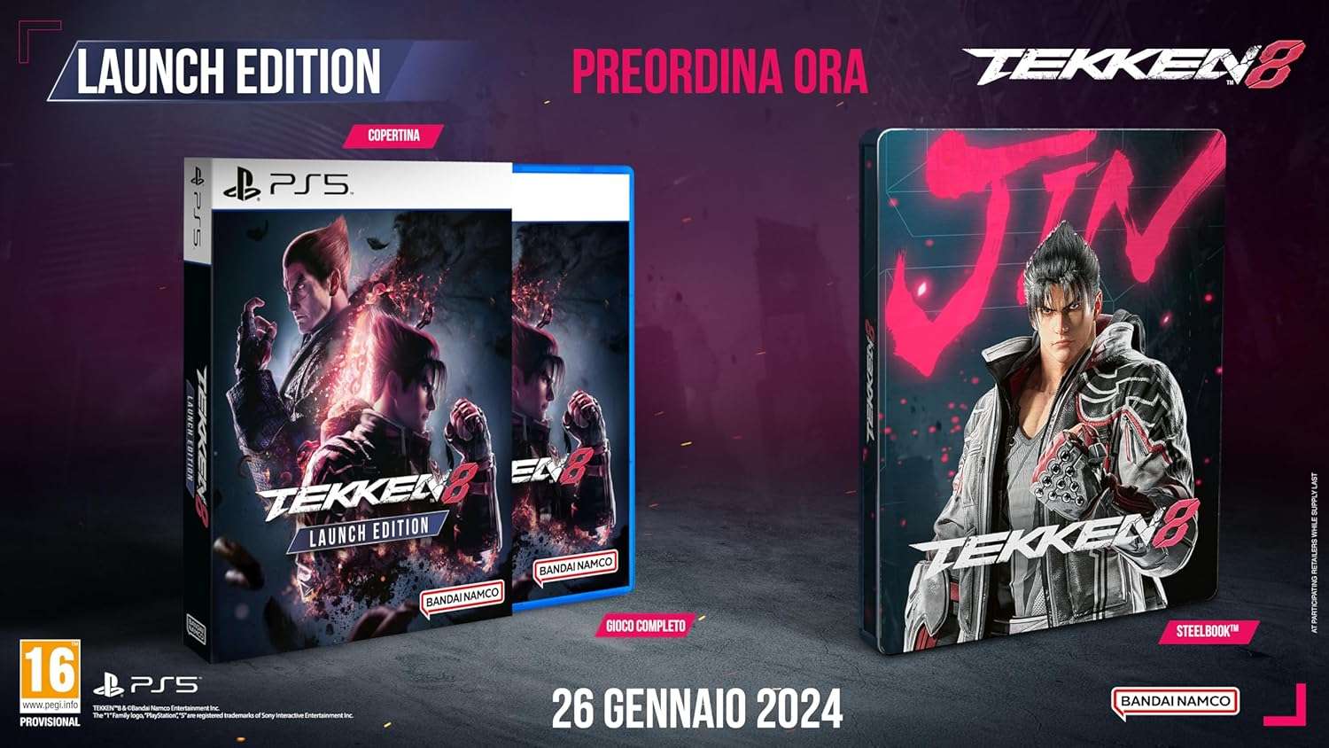 Tekken 8 Day1 Edition + Steelbook: l'esclusiva Amazon con il 40% di sconto Tekken 8 Day1 Edition + Steelbook: l'esclusiva Amazon con il 40% di sconto