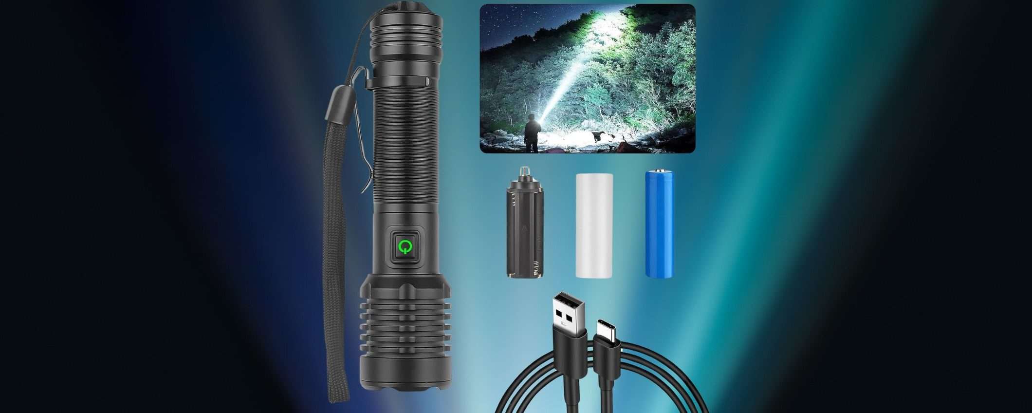 Torcia LED potentissima (90000 LUMEN) in sconto lampo su Amazon (-28%) Torcia LED potentissima (90000 LUMEN) in sconto lampo su Amazon (-28%)