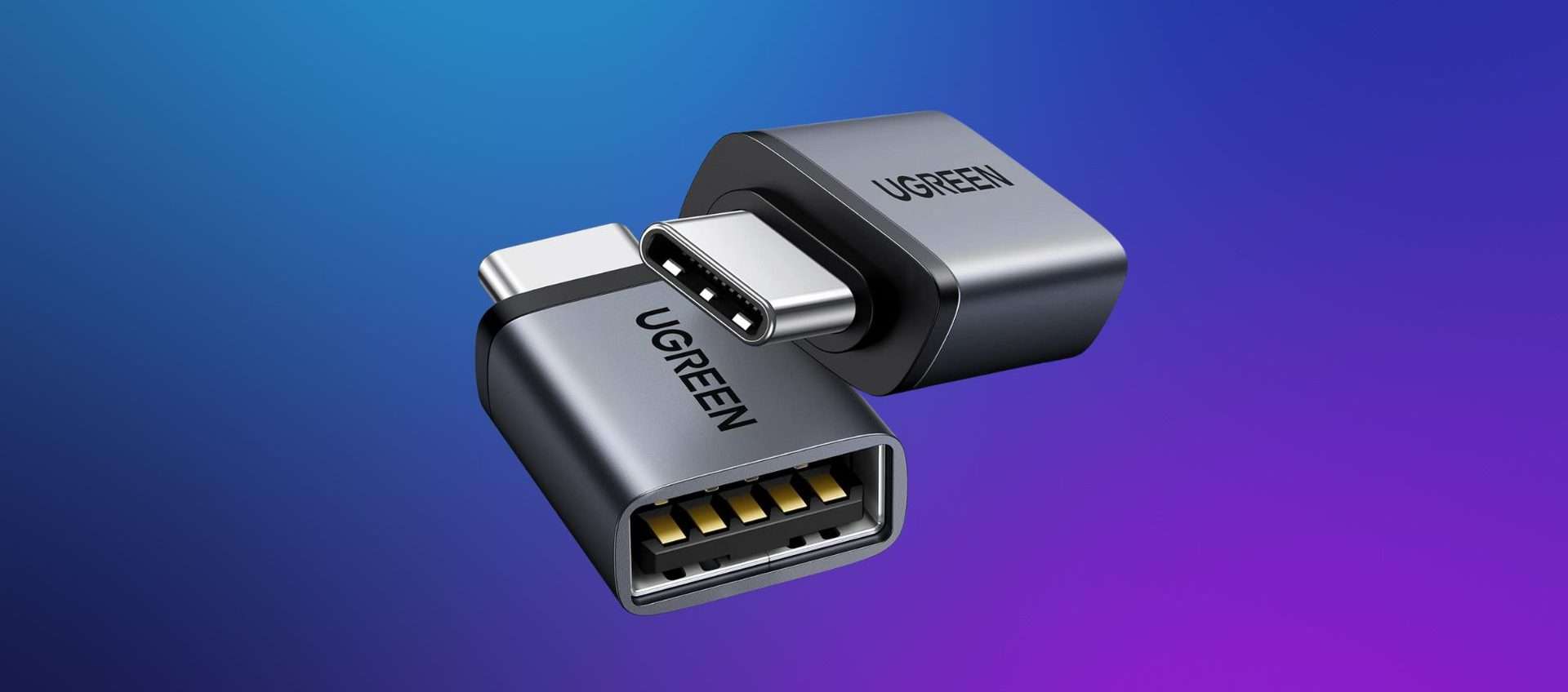 Adattatore USB a tipo C: compatto e in offerta su Amazon a soli 7,19€ Adattatore USB a tipo C: compatto e in offerta su Amazon a soli 7,19€
