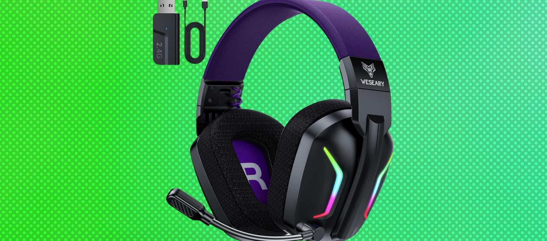 WESEARY WG1: cuffie gaming wireless con il 37% di sconto WESEARY WG1: cuffie gaming wireless con il 37% di sconto