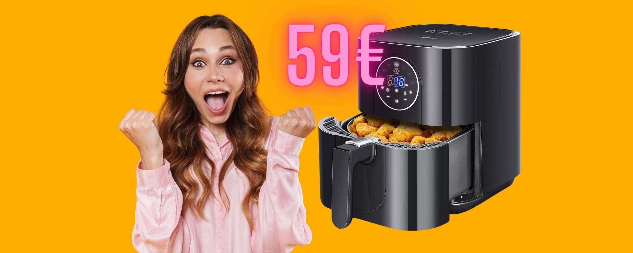 Aigostar Mini Cube: friggitrice ad aria con 7 programmi a soli 59€, WOW Aigostar Mini Cube: friggitrice ad aria con 7 programmi a soli 59€, WOW