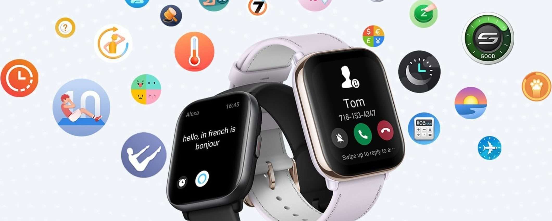 Amazfit Active: smartwatch personal trainer con microfono per chiamate Amazfit Active: smartwatch personal trainer con microfono per chiamate