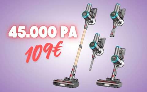 Aspirapolvere Senza Fili ZCAISH - 45 KPa, 60 Minuti, Display LED - Foto 3