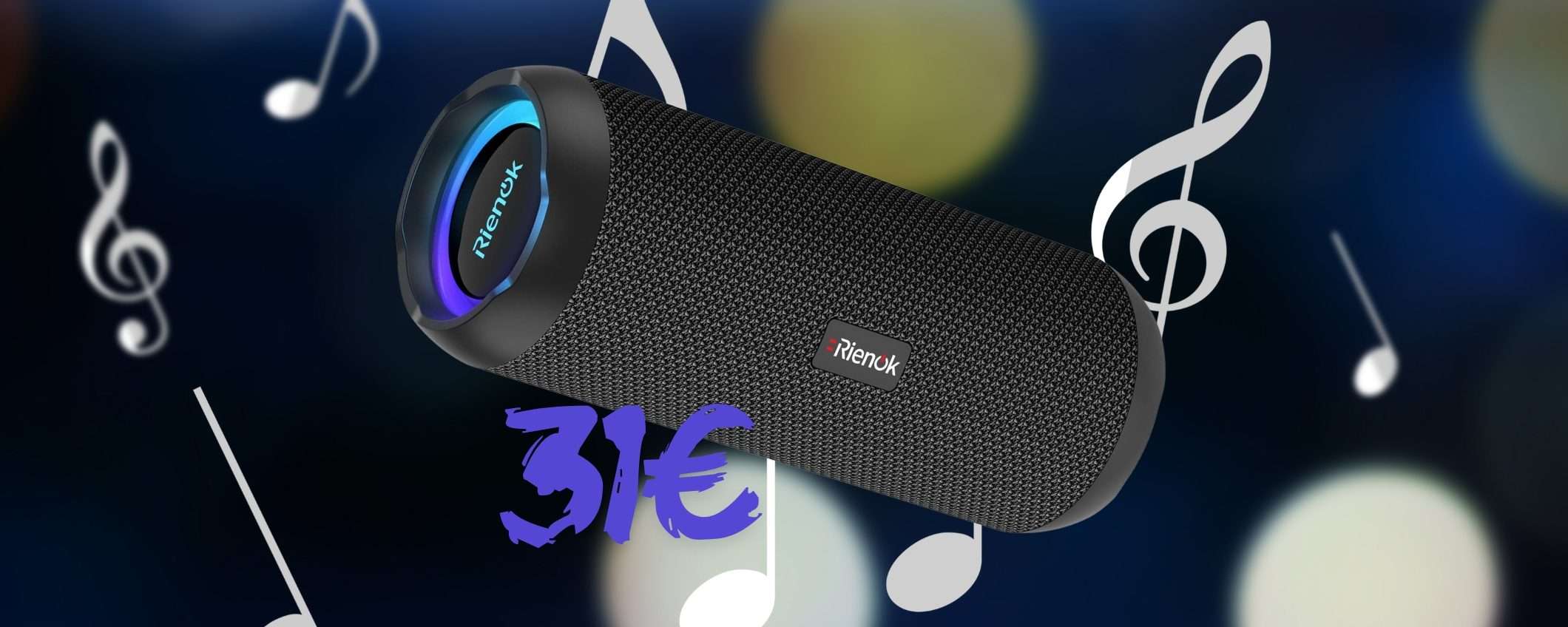 Cassa Bluetooth portatile potente e impermeabile tua a 31€ appena Cassa Bluetooth portatile potente e impermeabile tua a 31€ appena