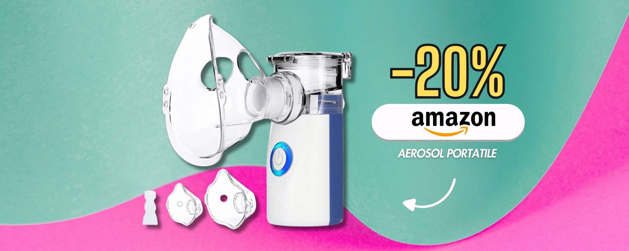 Aerosol Portatile e facile da usare per adulti e bimbi, geniale Aerosol Portatile e facile da usare per adulti e bimbi, geniale