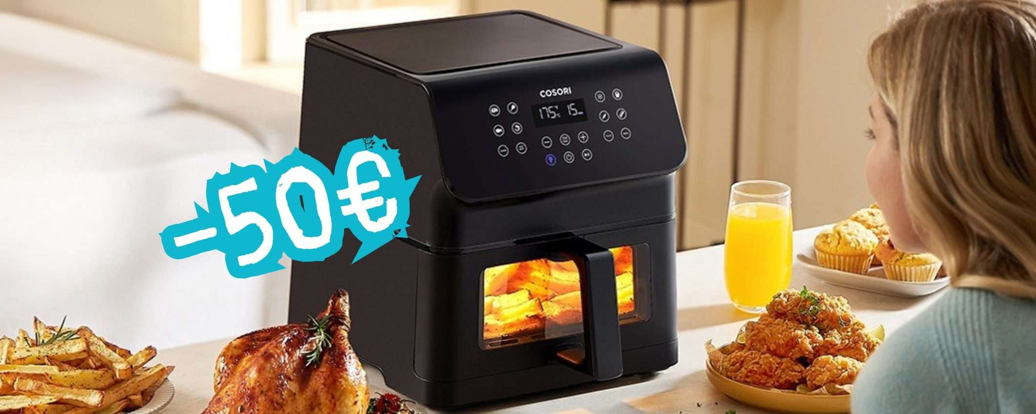 COSORI: friggitrice ad aria da 6,2 Litri e 11 funzioni per una cucina super COSORI: friggitrice ad aria da 6,2 Litri e 11 funzioni per una cucina super