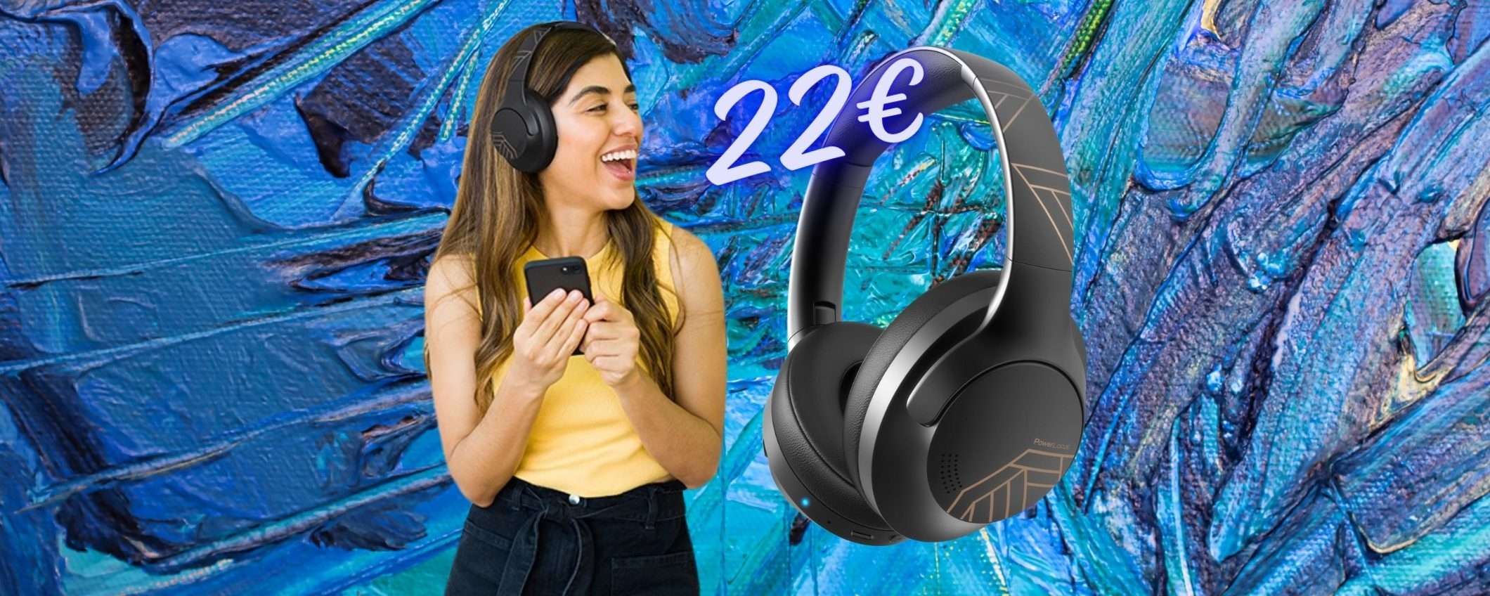 Cuffie wireless con 50 ore di autonomia e 4 EQ oggi a soli 22€ Cuffie wireless con 50 ore di autonomia e 4 EQ oggi a soli 22€