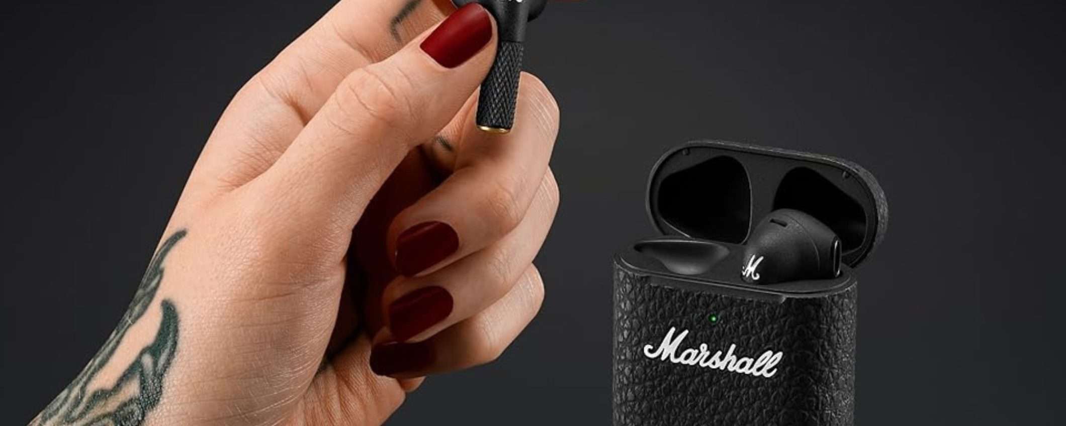 Design IMPAREGGIABILE e tanta qualità AUDIO: -45% per le cuffie Marshall Minor III Design IMPAREGGIABILE e tanta qualità AUDIO: -45% per le cuffie Marshall Minor III
