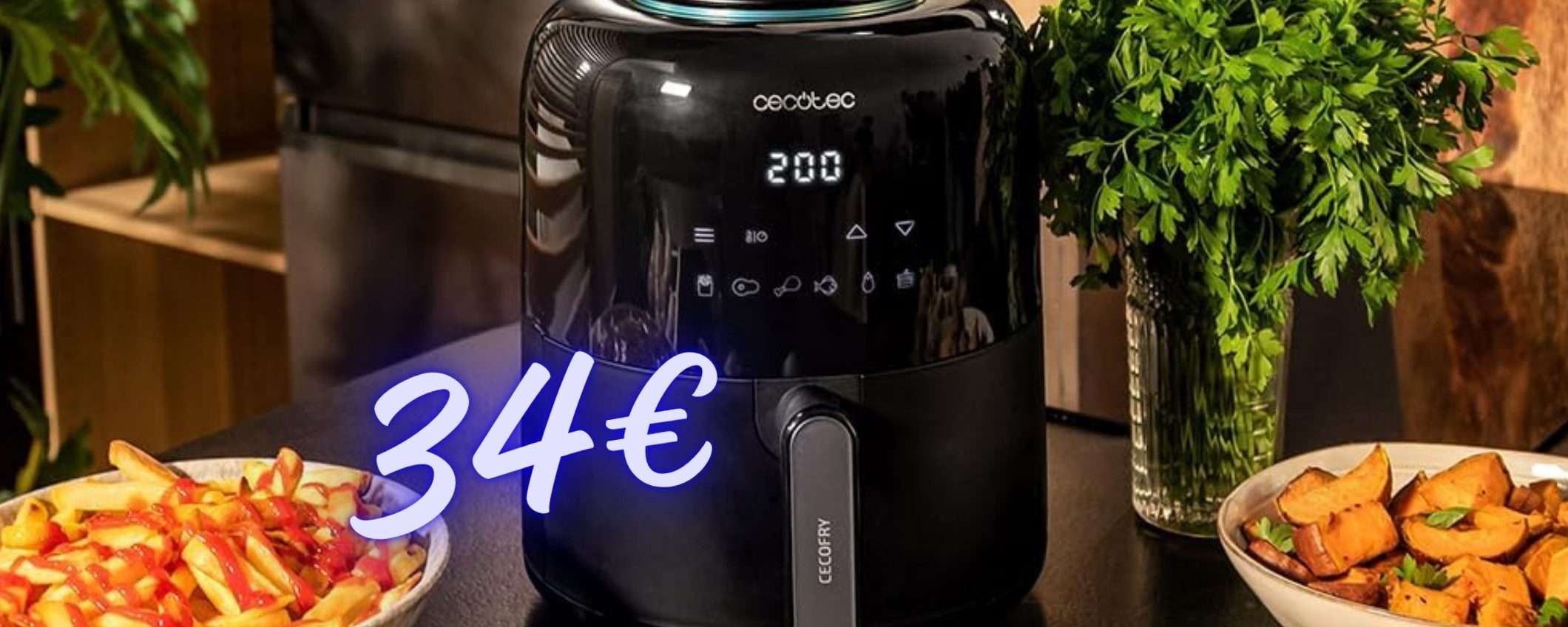 Friggitrice ad aria Cecotec Pixel 2500 a soli 34€: roba da matti (Amazon) Friggitrice ad aria Cecotec Pixel 2500 a soli 34€: roba da matti (Amazon)