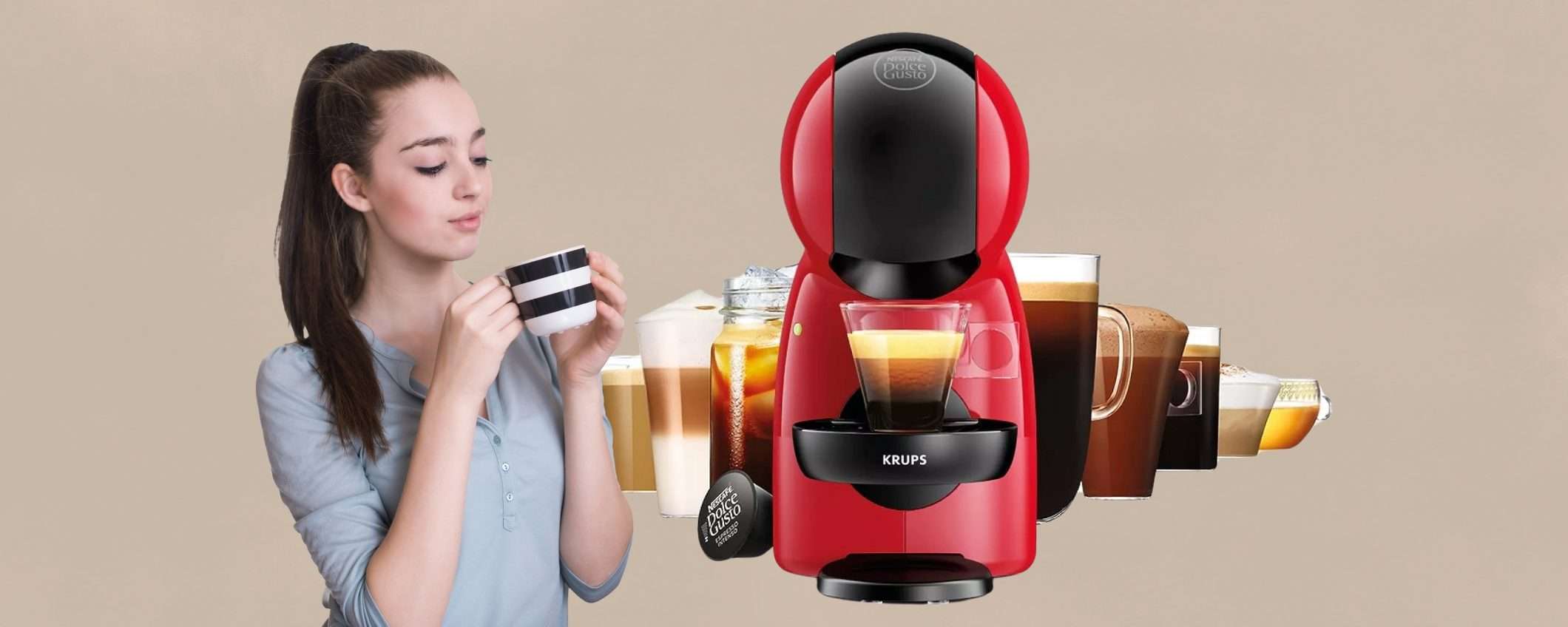 Krups Piccolo Xs: macchina per espresso in capsule Nescafe a poco Krups Piccolo Xs: macchina per espresso in capsule Nescafe a poco