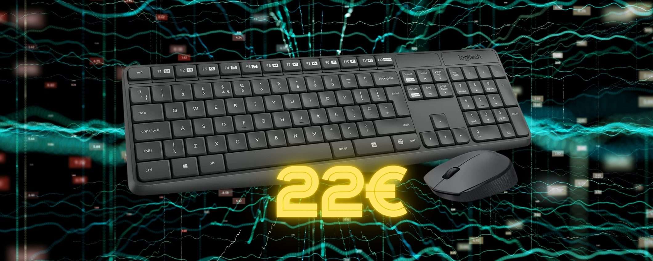 Logitech MK235: combo tastiera e mouse wireless con appena 22€ Logitech MK235: combo tastiera e mouse wireless con appena 22€
