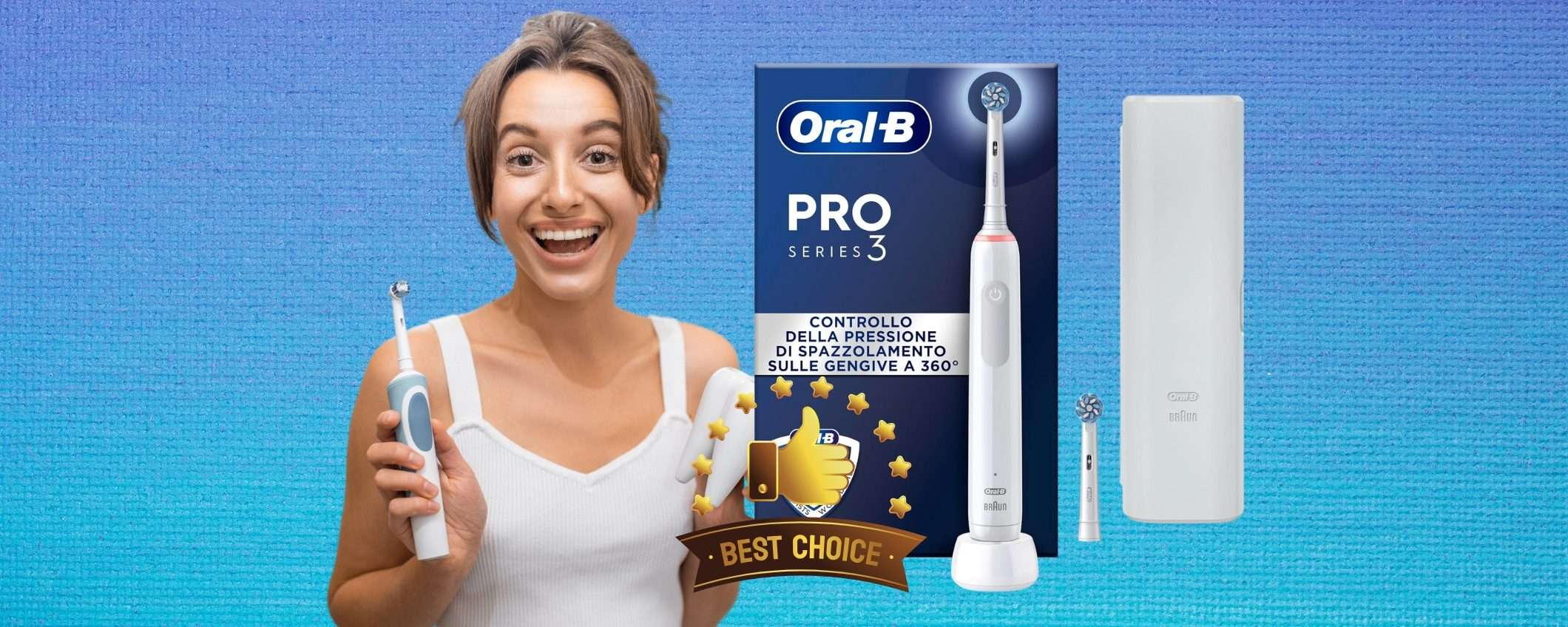 La migliore pulizia dei denti è con Oral-B Pro 3, adesso a meno della metà La migliore pulizia dei denti è con Oral-B Pro 3, adesso a meno della metà