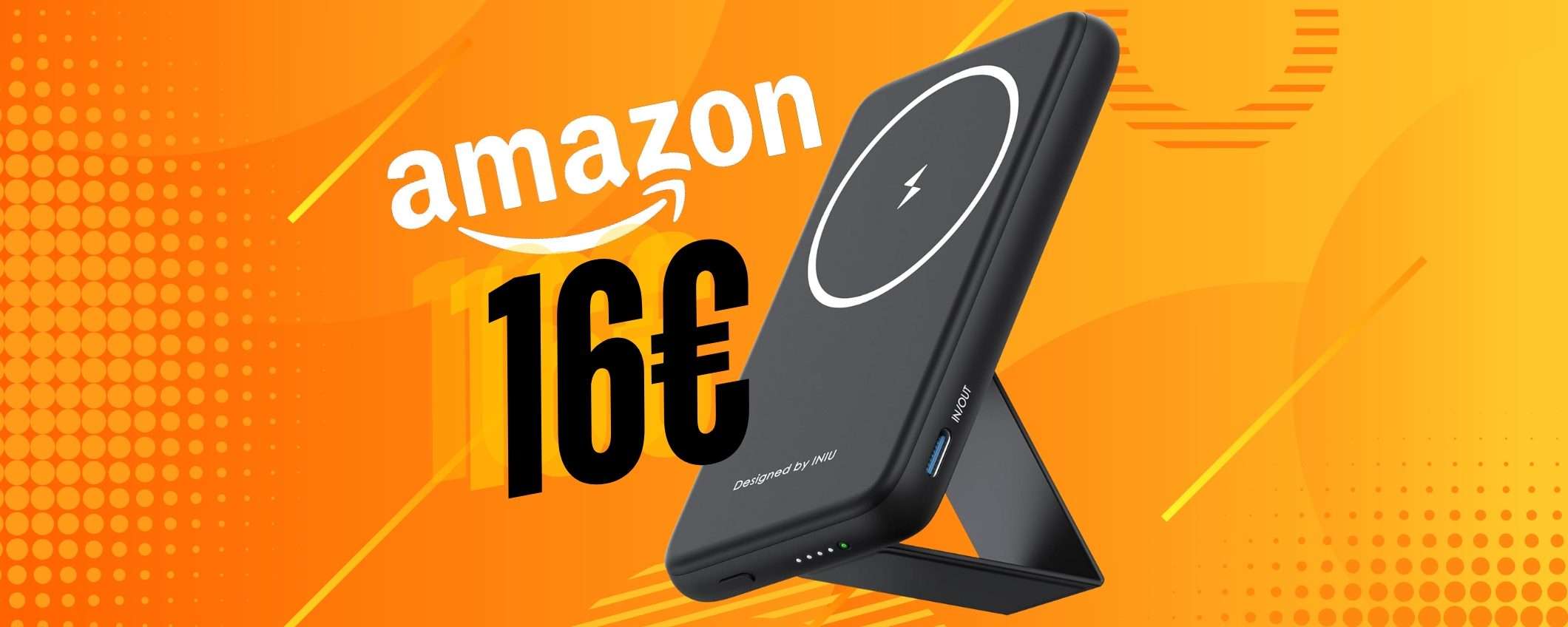 Mini Power Bank certificato MagSafe con ricarica rapida tuo a soli 16€ Mini Power Bank certificato MagSafe con ricarica rapida tuo a soli 16€