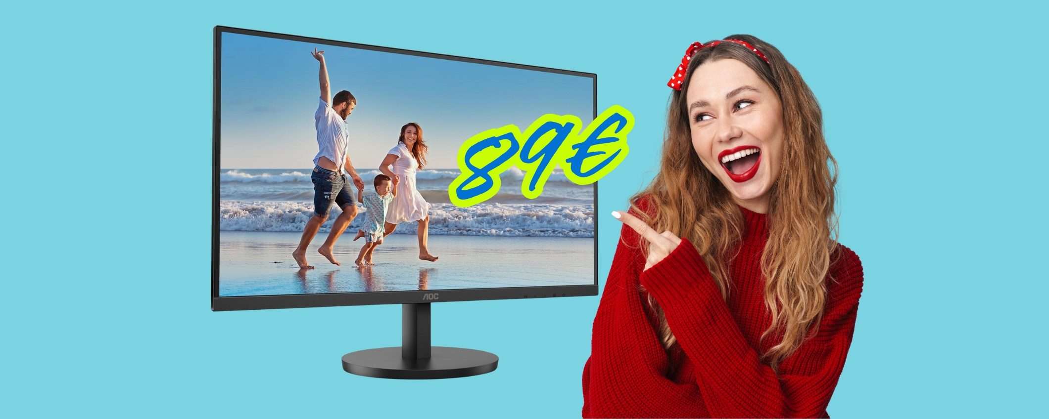 Monitor FHD da 27 pollici by AOC in offerta a tempo a soli 89€ su Amazon Monitor FHD da 27 pollici by AOC in offerta a tempo a soli 89€ su Amazon