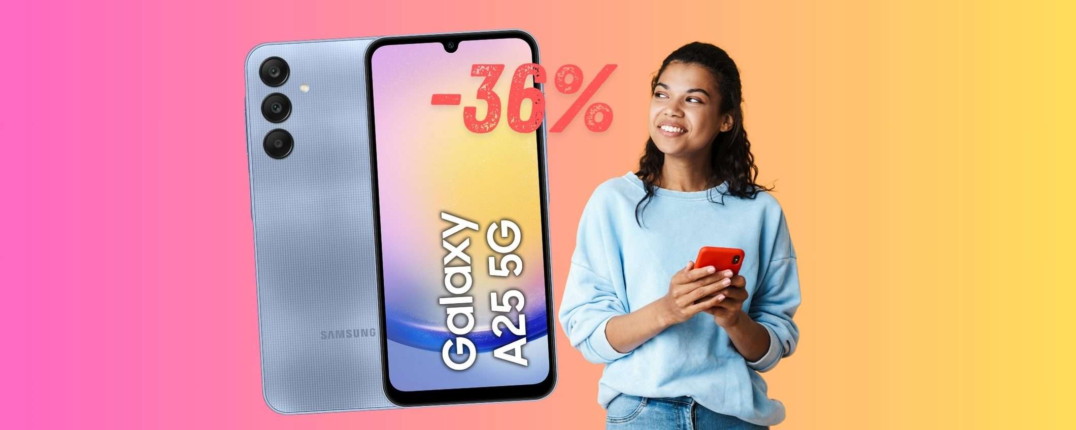 Samsung Galaxy A25 5G (8/256GB): lo smartphone che vogliono tutti Samsung Galaxy A25 5G (8/256GB): lo smartphone che vogliono tutti