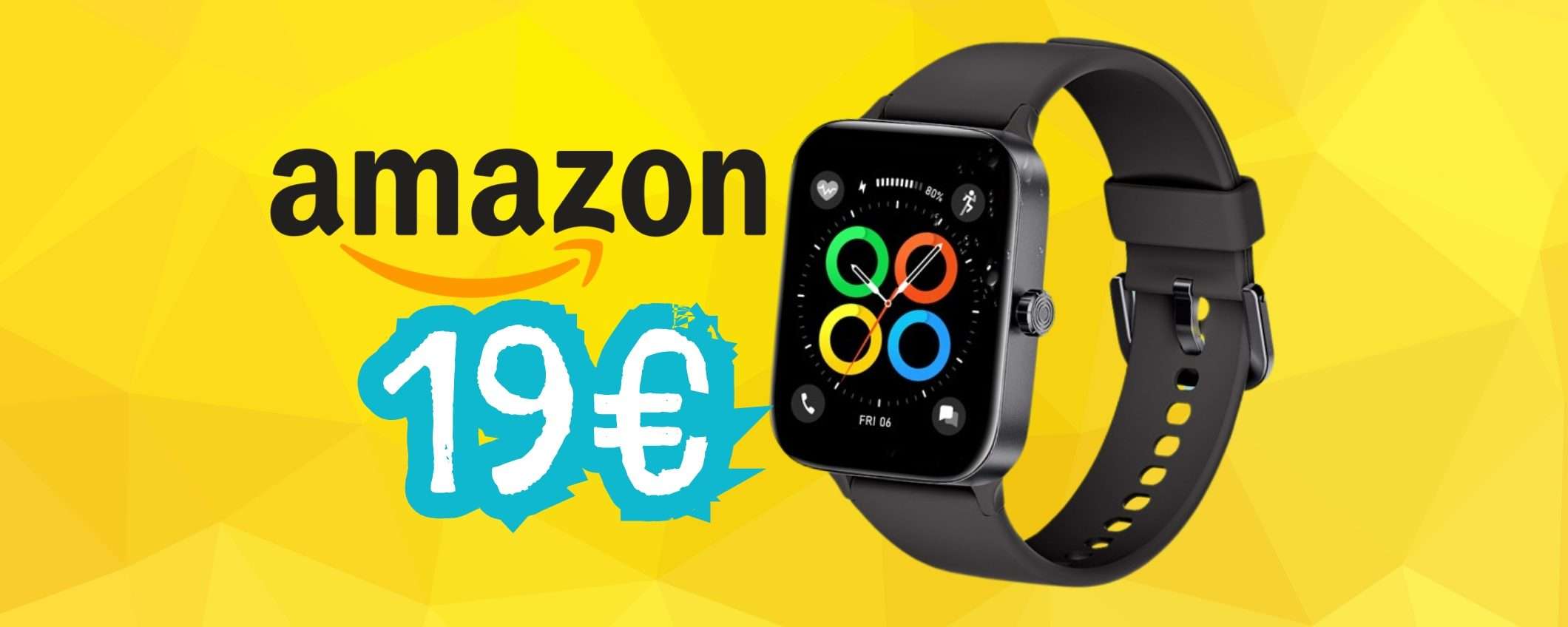 Smartwatch a soli 19€ con microfono per chiamate e 140 app per lo sport Smartwatch a soli 19€ con microfono per chiamate e 140 app per lo sport