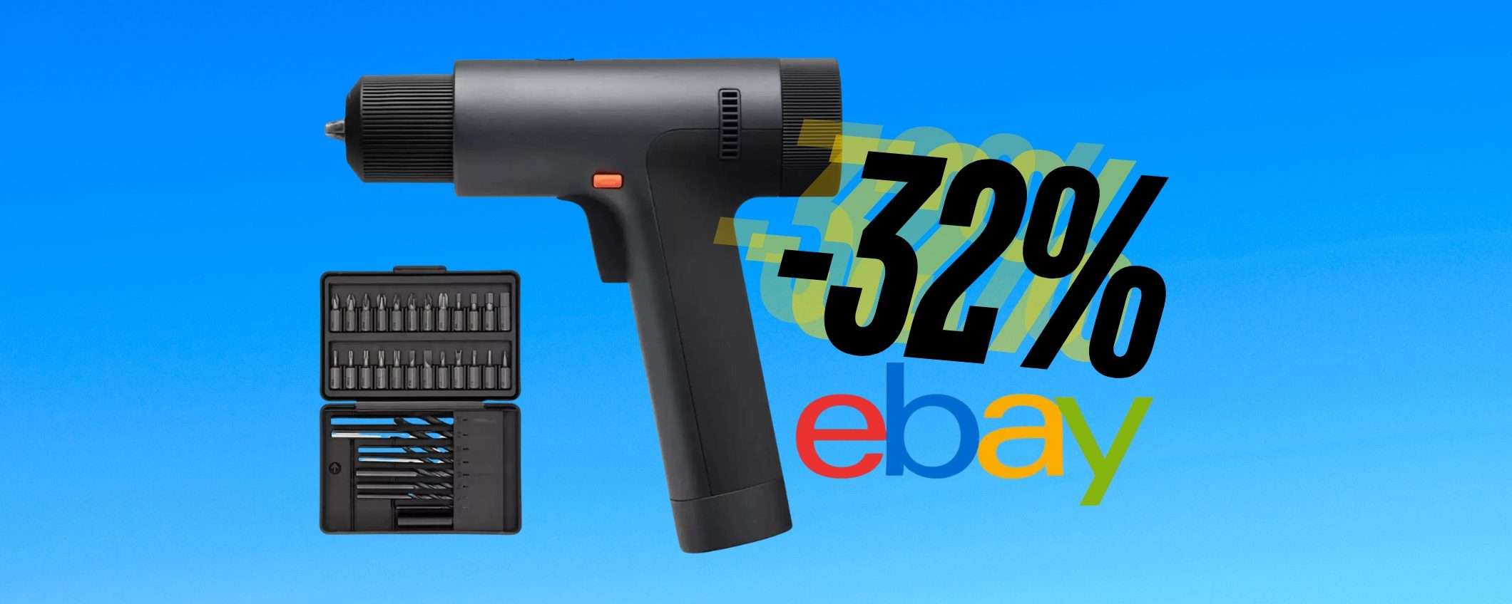Trapano avvitatore Xiaomi con valigetta e 24 punte in acciaio (-32%) Trapano avvitatore Xiaomi con valigetta e 24 punte in acciaio (-32%)