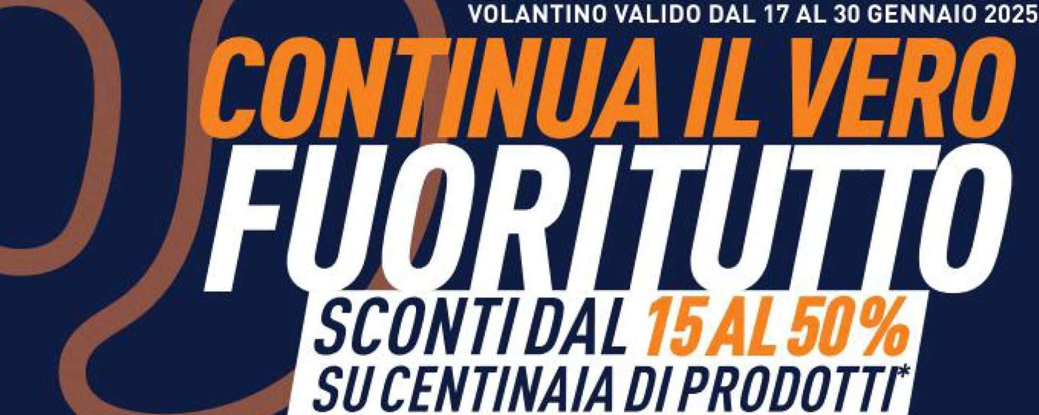 Volantino Unieuro, prosegue il fuoritutto: ancora più sconti fino al 50% Volantino Unieuro, prosegue il fuoritutto: ancora più sconti fino al 50%