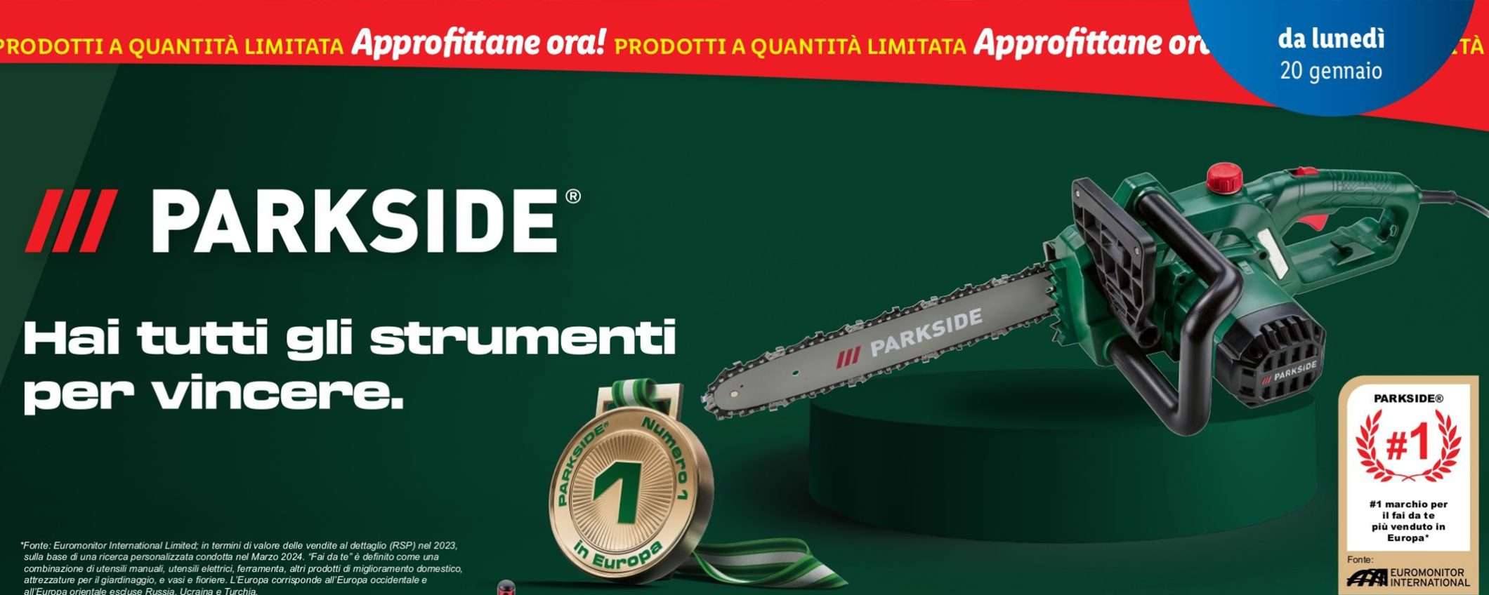 Volantino Lidl Parkside, tante offerte dedicate a set e accessori Volantino Lidl Parkside, tante offerte dedicate a set e accessori