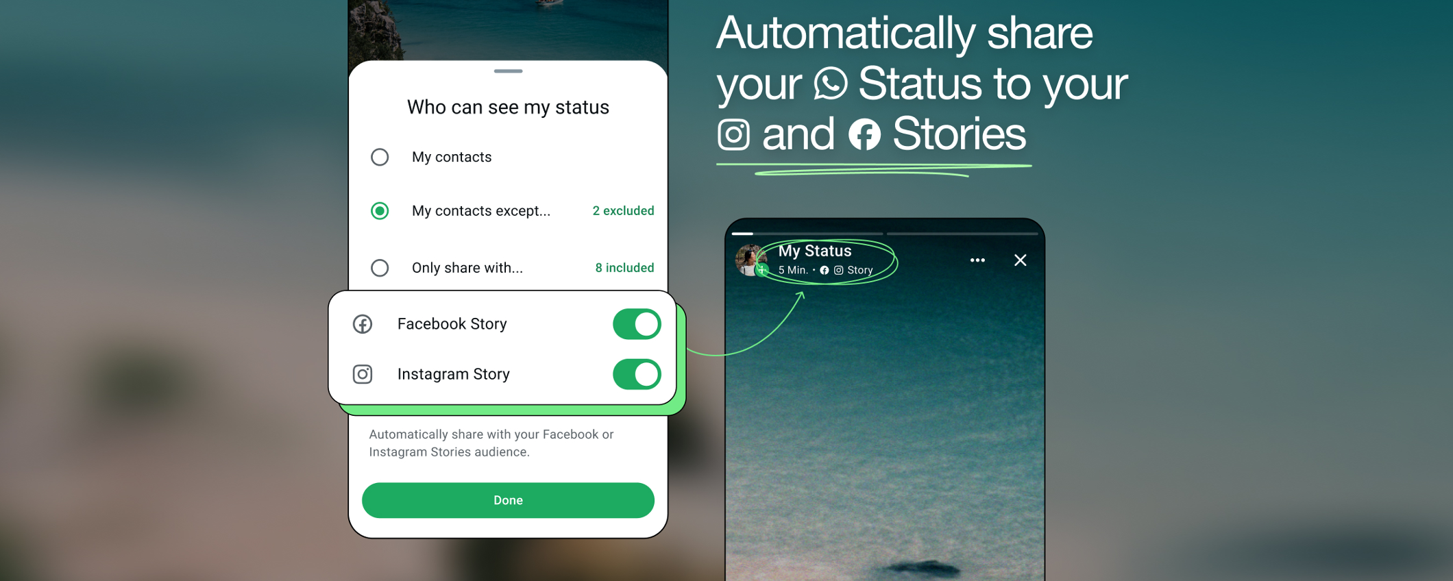 Gli stati di WhatsApp diventano storie di Instagram e Facebook in pochi clic Gli stati di WhatsApp diventano storie di Instagram e Facebook in pochi clic