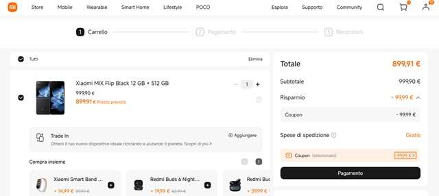 xiaomi mix flip offerta