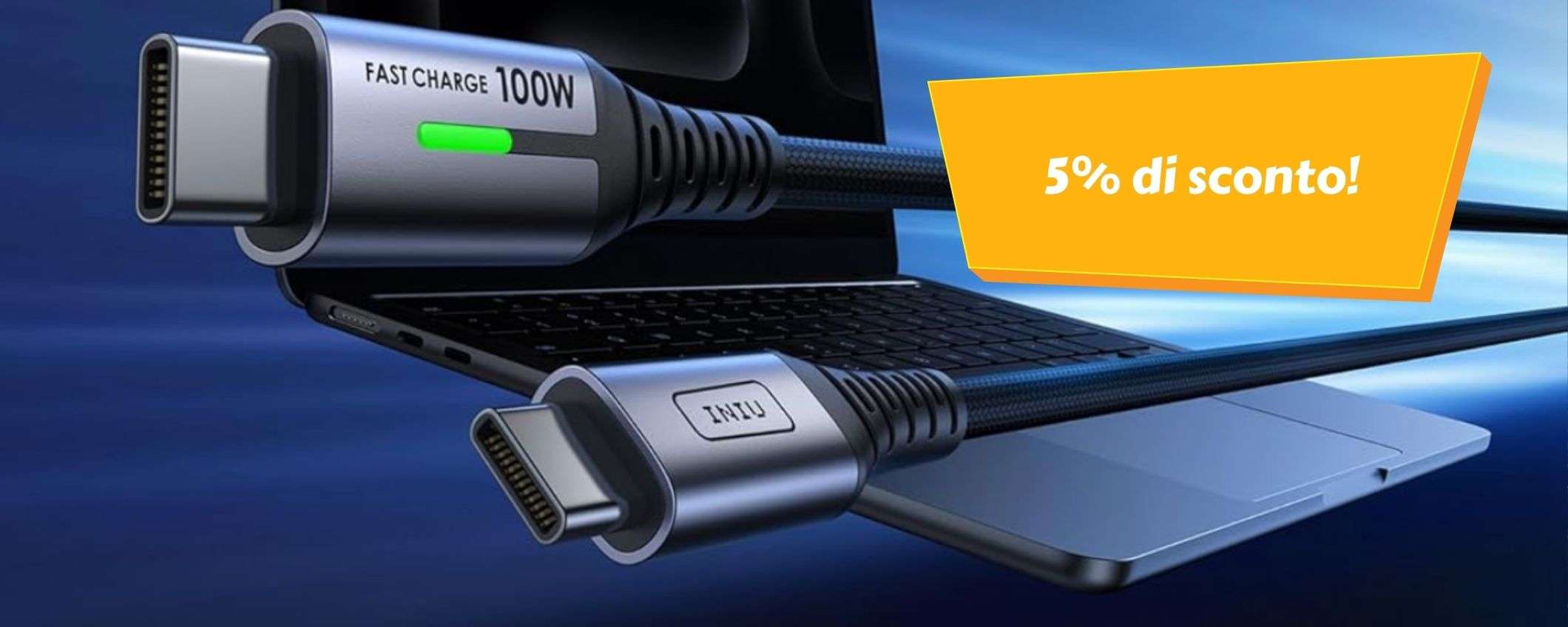 INIU Cavo USB-C: il cavo di ricarica da 2 metri ad un prezzo imbattibile INIU Cavo USB-C: il cavo di ricarica da 2 metri ad un prezzo imbattibile
