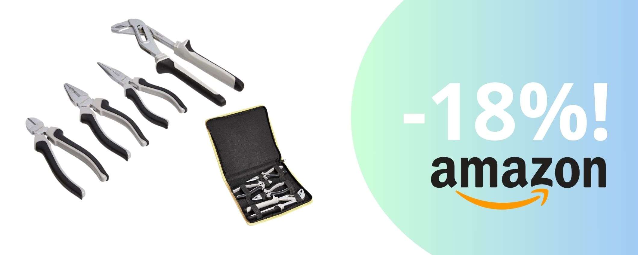 Set di pinze Amazon Basics: qualità eccellente ad un prezzo da capogiro Set di pinze Amazon Basics: qualità eccellente ad un prezzo da capogiro