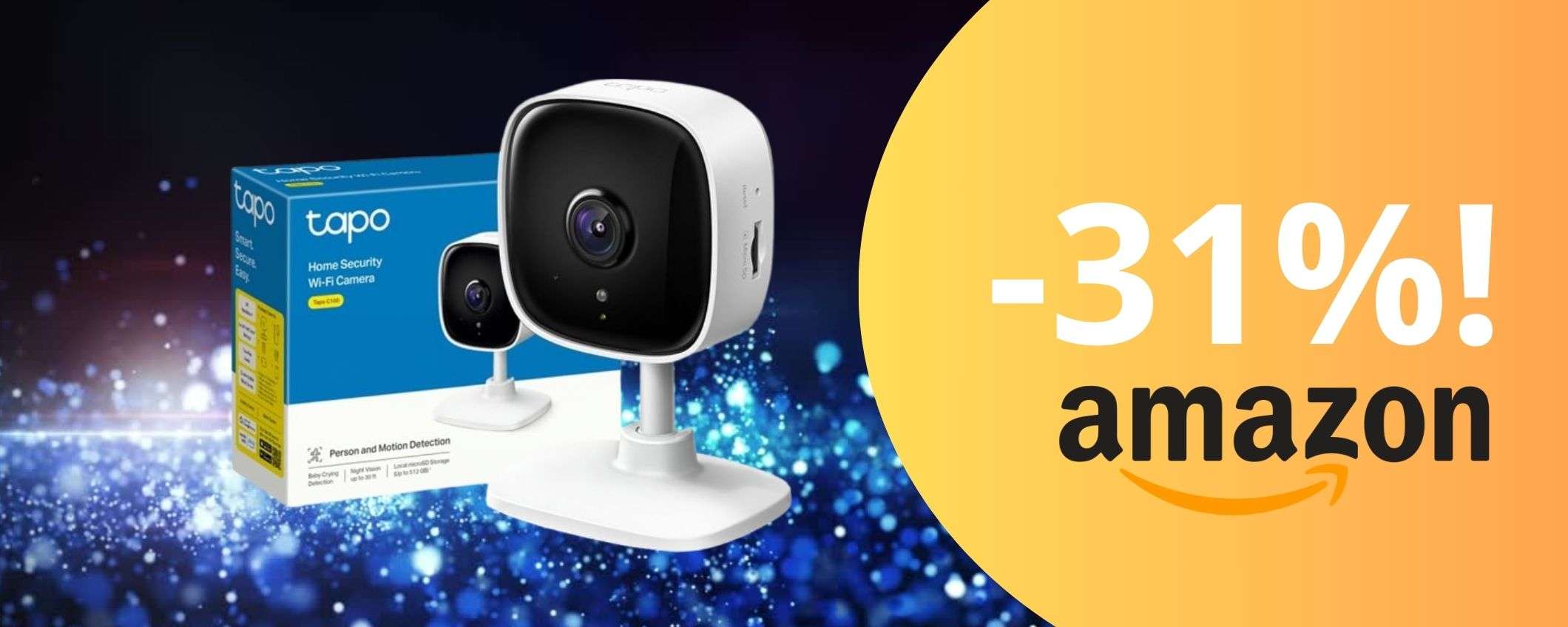 La sicurezza a portata di smartphone: telecamera Wi-Fi FHD ad un prezzo imbattibile La sicurezza a portata di smartphone: telecamera Wi-Fi FHD ad un prezzo imbattibile