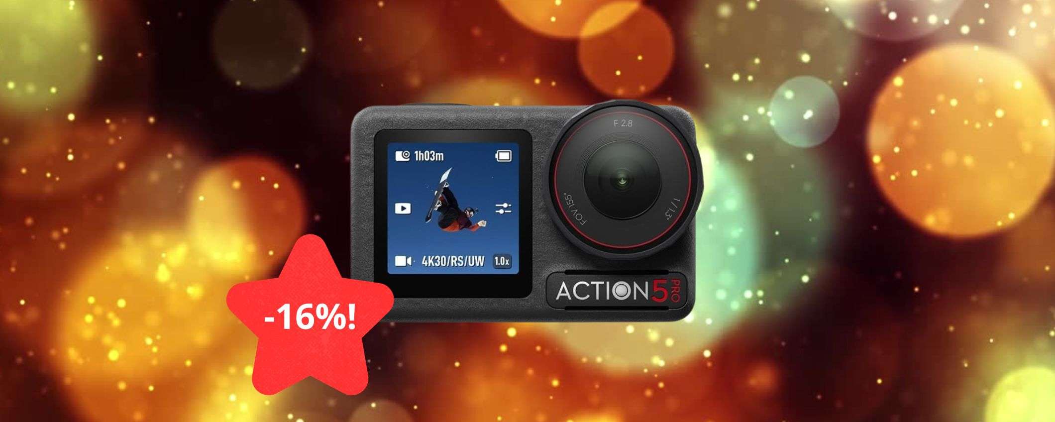 DJI Osmo Action 5 Pro: la regina delle action cam ad un prezzo da urlo DJI Osmo Action 5 Pro: la regina delle action cam ad un prezzo da urlo