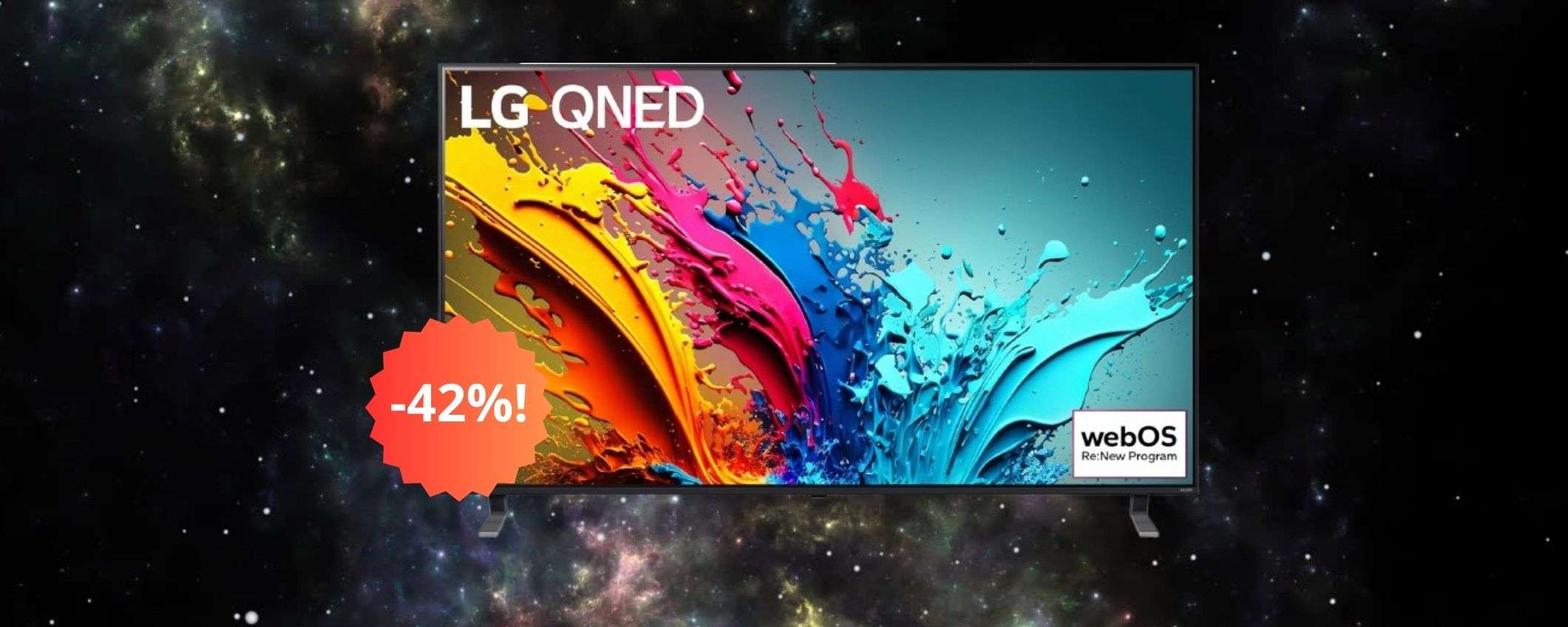 LG QNED 55'' la smart TV 4K dalle funzionalità avanzate e design ad un ottimo prezzo LG QNED 55'' la smart TV 4K dalle funzionalità avanzate e design ad un ottimo prezzo