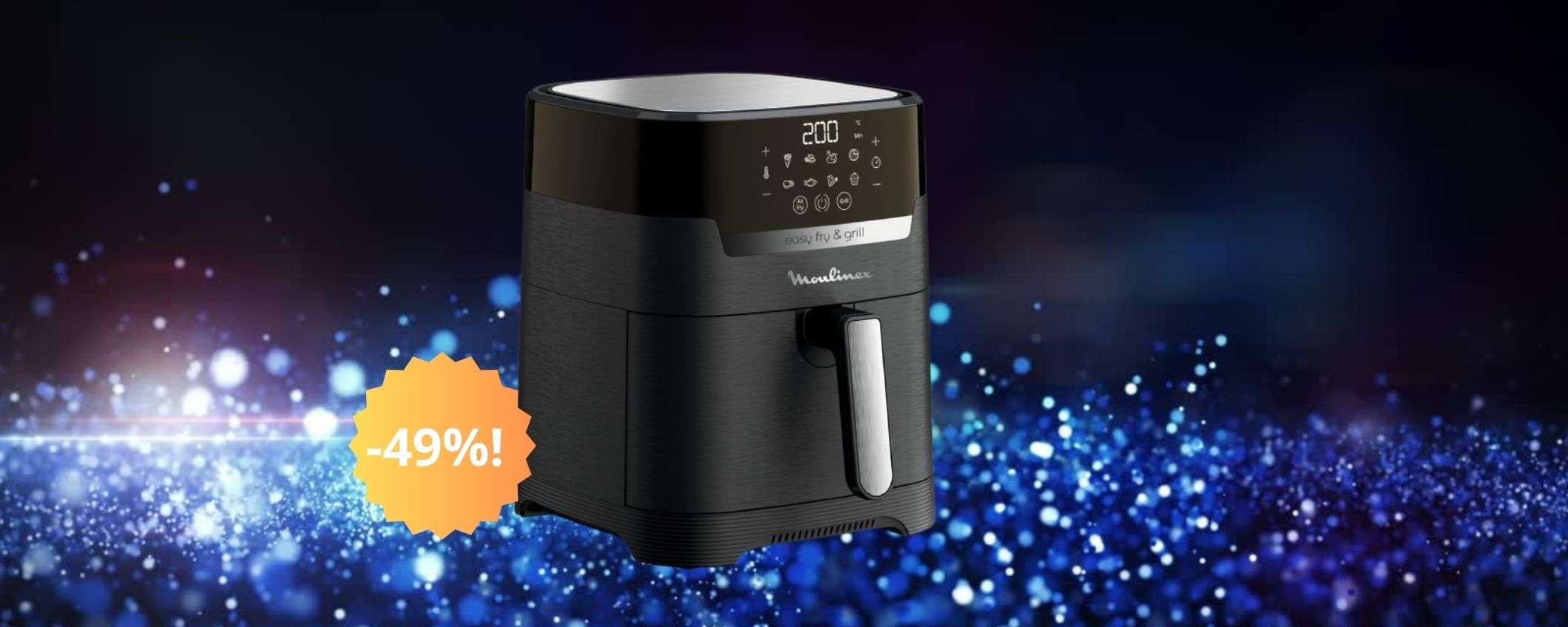 Moulinex Easy Fry e Grill: piatti sani e gustosi ad un prezzo strabiliante Moulinex Easy Fry e Grill: piatti sani e gustosi ad un prezzo strabiliante