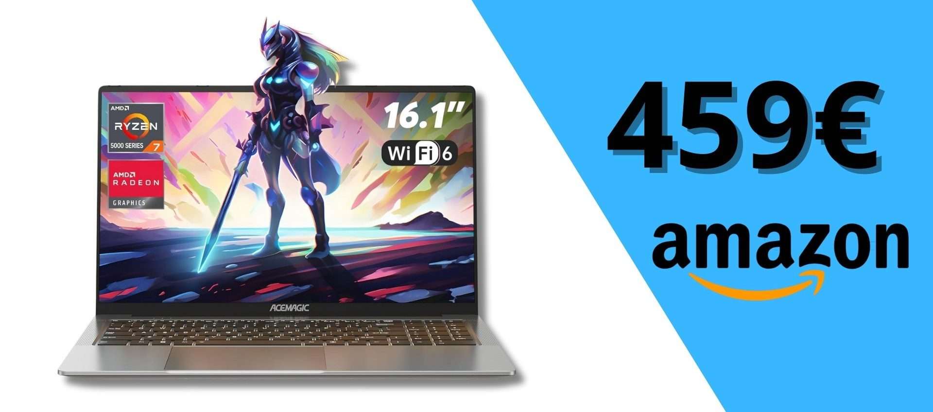 Acemagic Gaming: laptop con AMD Ryzen 7 a soli 459€ con DOPPIO sconto Acemagic Gaming: laptop con AMD Ryzen 7 a soli 459€ con DOPPIO sconto