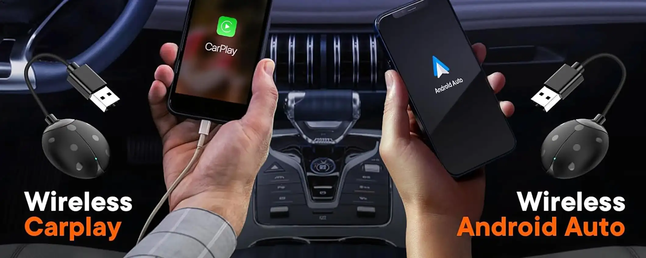 Adattatore Wireless 2 in 1 per CarPlay e Android Auto: trasforma la tua auto con la tecnologia wireless Adattatore Wireless 2 in 1 per CarPlay e Android Auto: trasforma la tua auto con la tecnologia wireless